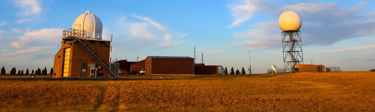 NOAA radar station on the plains
