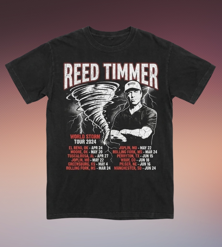 Reed Timmer World Storm Tour 2024 tee