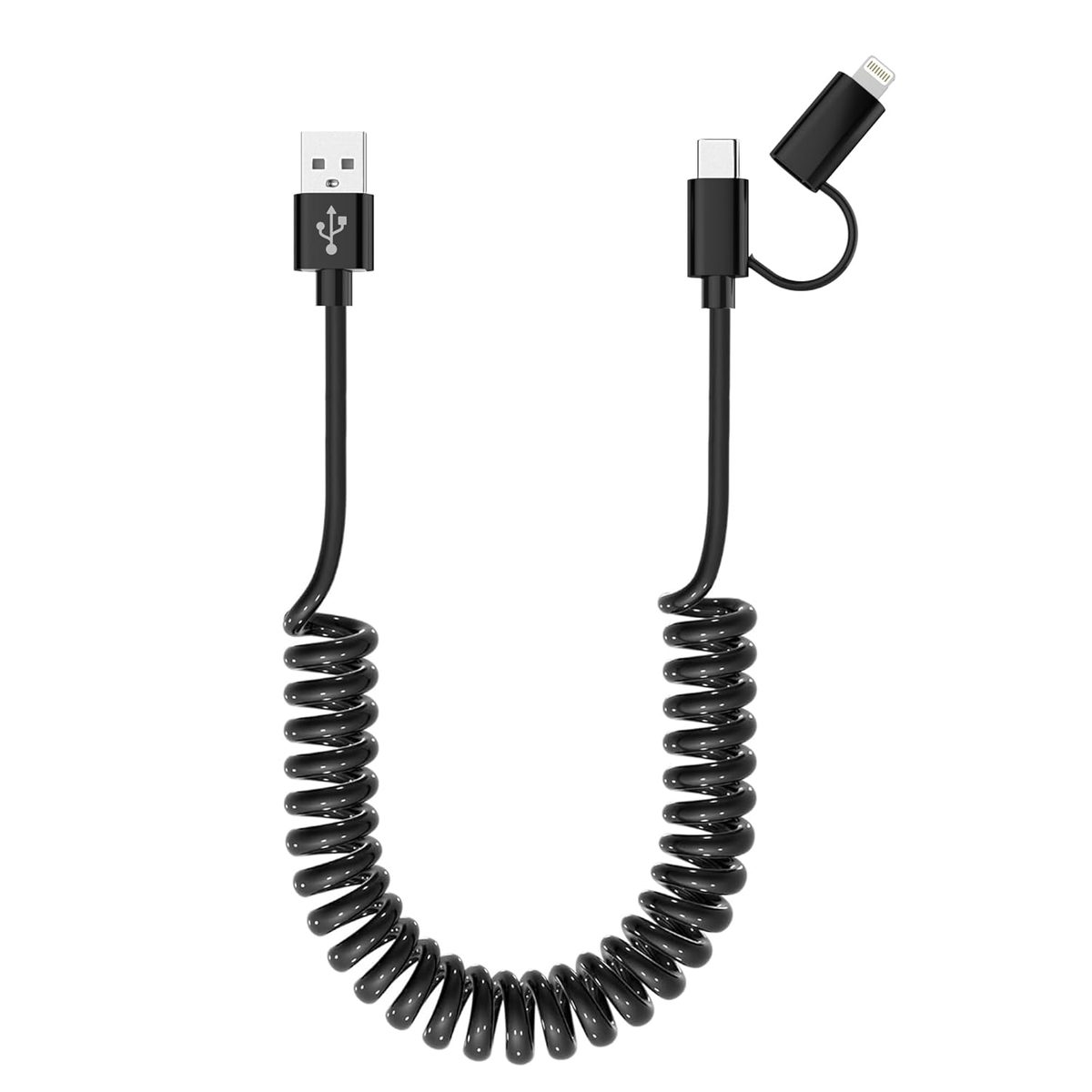 Custom coiled USB-C cable